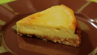 Pastís de formatge blau i pera